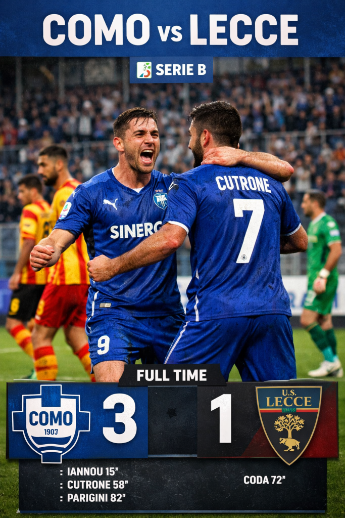 Lecce 3-1 dalam Laga Penuh Drama