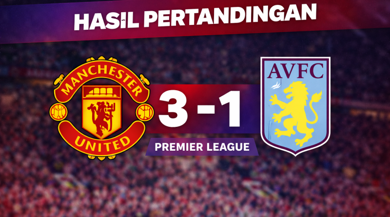 Hasil Pertandingan Manchester United vs Aston Villa
