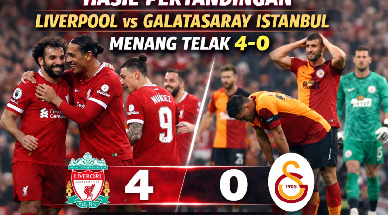 Hasil Pertandingan Liverpool vs Galatasaray