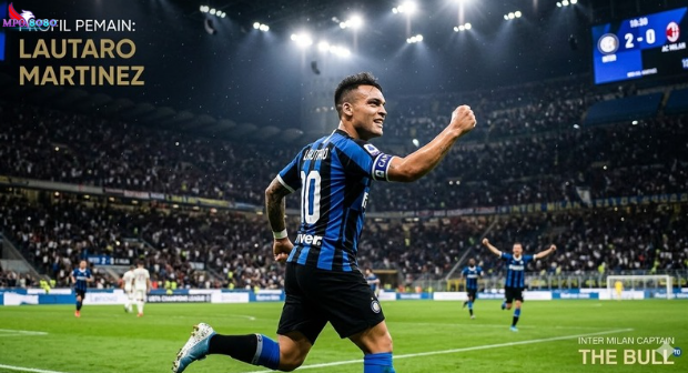 Foto Profil Lautaro Martinez Pemain Bola Terbaik Dunia.