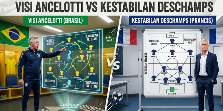 Visi Ancelotti vs Kestabilan Deschamps