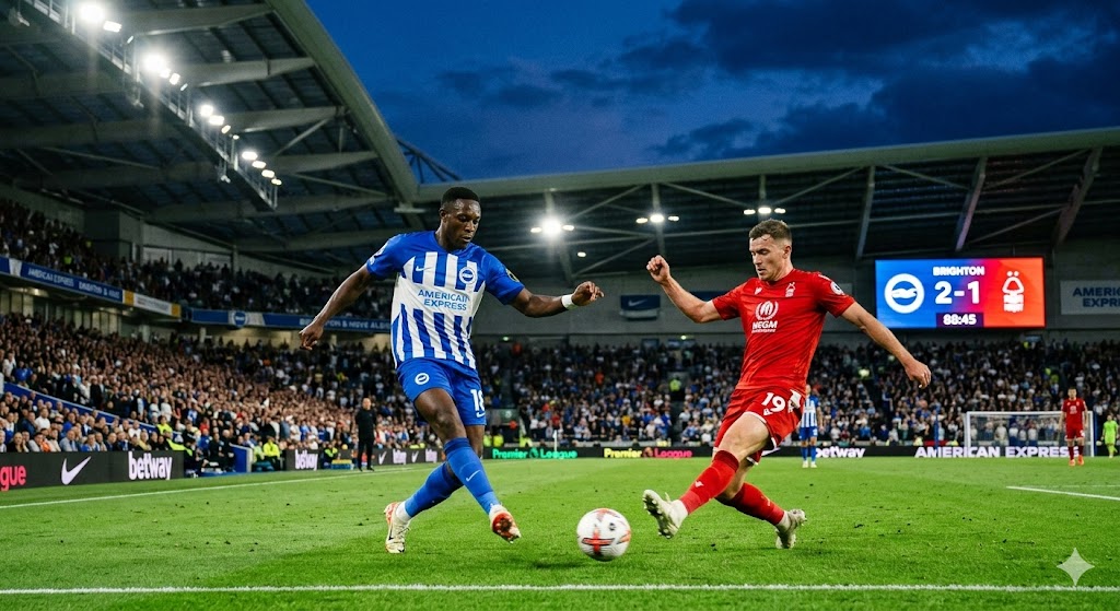 Brighton Tekuk Nottingham Forest 2-1