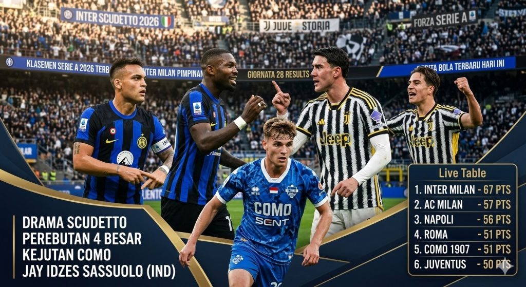 Infografis Klasemen Liga Italia 2026 Terbaru Maret