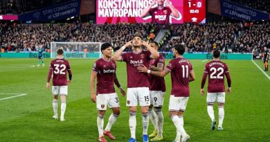 Selebrasi pemain West Ham
