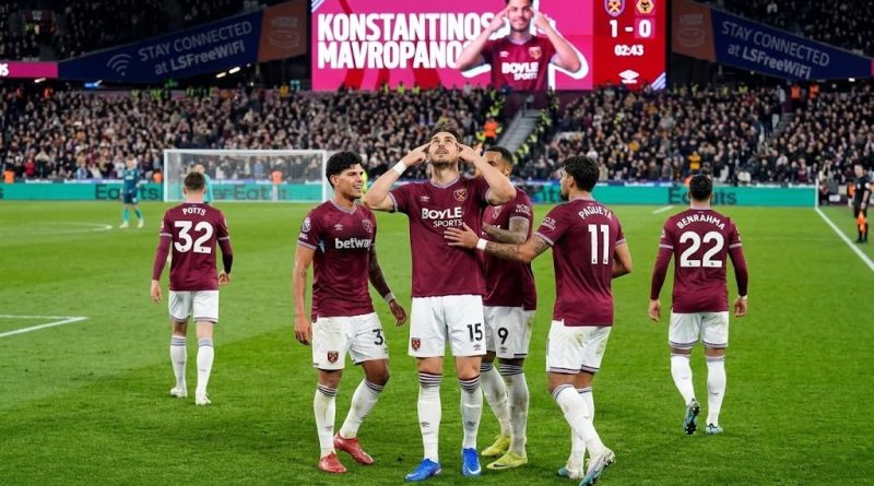 Selebrasi pemain West Ham